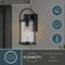 Vaxcel Winfield 1 Light Dusk to Dawn Matte Black Outdoor Wall Lantern Clear Cylinder Glass T0683 - alternate 10